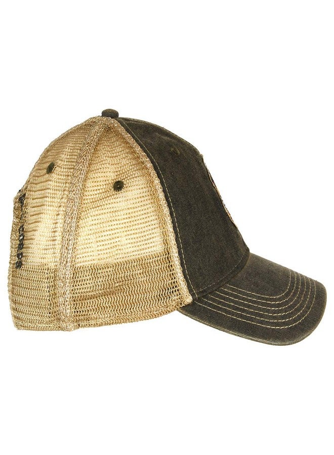7.62 Design USMC Eagle Globe & Anchor Logo Vintage Trucker Hat Black - Image 3